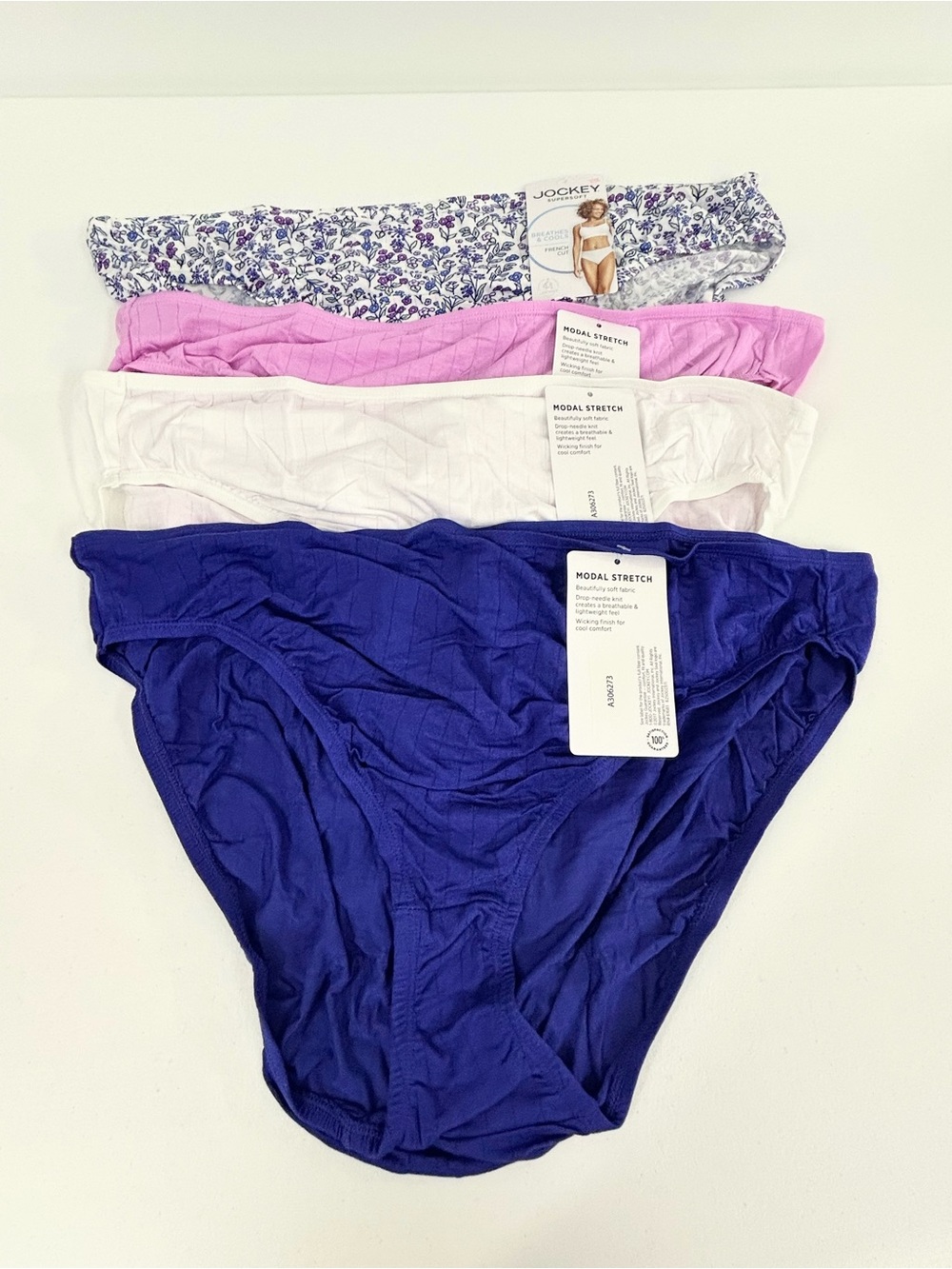 Jockey Supersoft French Cut Panties 4 Pairs All Size 10 or 3X NEW